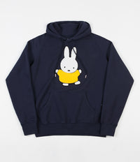 Pop Trading Company x Miffy Bruna Chenille Applique Hoodie - Navy