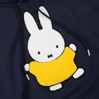 Pop Trading Company x Miffy Bruna Chenille Applique Hoodie - Navy thumbnail