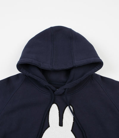 Pop Trading Company x Miffy Bruna Chenille Applique Hoodie - Navy