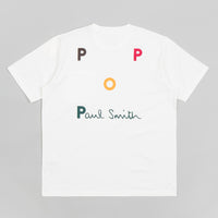 Pop Trading Company x Paul Smith Embroidered Logo T-Shirt - White thumbnail