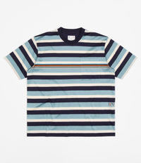 Pop Trading Company x Paul Smith Stripe T-Shirt - Very Dark Navy