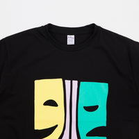 Post Details Drama Club Faces T-Shirt - Black thumbnail