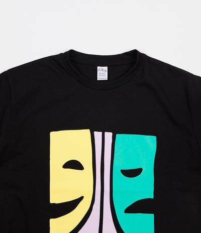 Post Details Drama Club Faces T-Shirt - Black