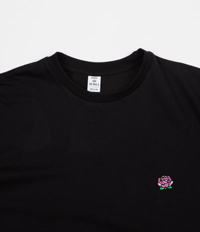 Post Details Rose T-Shirt - Black