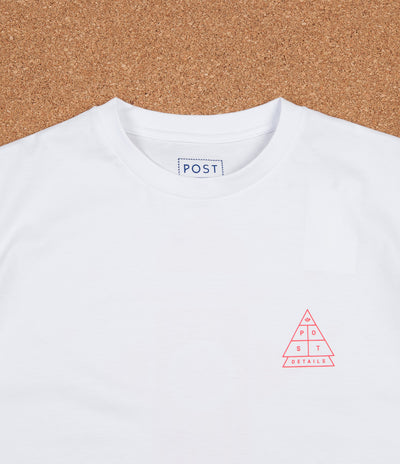 Post Details Shuffleboard Hydrant T-Shirt - White