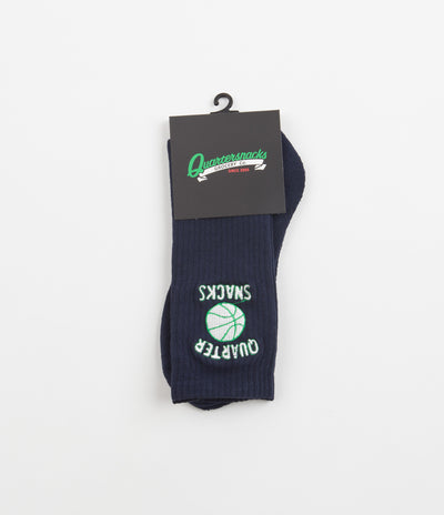 Quartersnacks Ball Is Life Socks - Navy