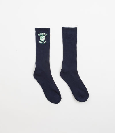 Quartersnacks Ball Is Life Socks - Navy