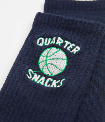 Quartersnacks Ball Is Life Socks - Navy