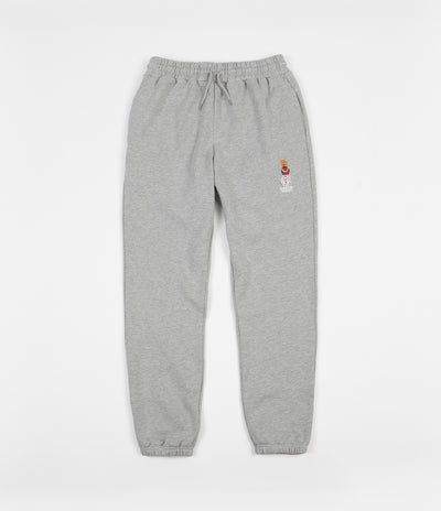 Quartersnacks Embroidered Sweatpants - Heather Grey