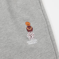 Quartersnacks Embroidered Sweatpants - Heather Grey thumbnail