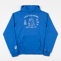 Quartersnacks Les Skatepark Champion Hoodie - Royal thumbnail