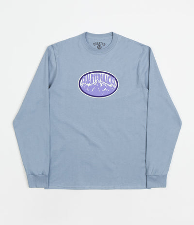 Quartersnacks Mountain Long Sleeve T-Shirt - Mountain Blue