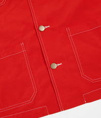 Quartersnacks Nylon Chore Jacket - Red | Flatspot