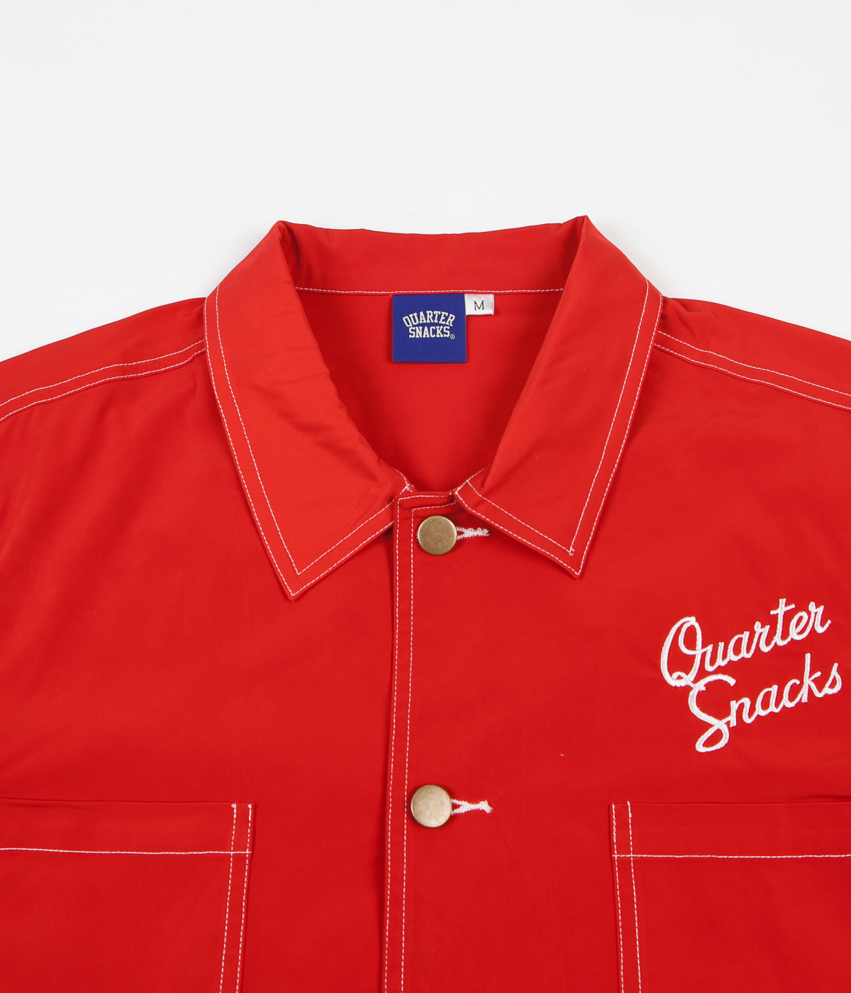 Quartersnacks Nylon Chore Jacket - Red | Flatspot