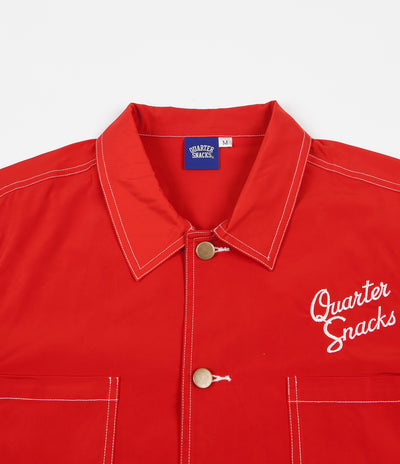 Quartersnacks Nylon Chore Jacket - Red