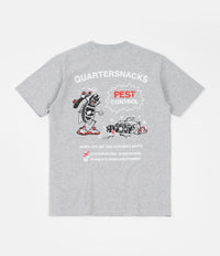 Quartersnacks Pest Control T-Shirt - Heather Grey