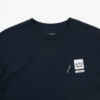 Quartersnacks Smokers Warning Snackman T-Shirt - Navy thumbnail