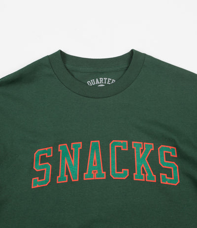 Quartersnacks Snacks Varsity T-Shirt - Forest Green