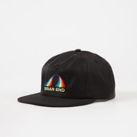 Quasi Brian Satin 5 Panel Snapback Cap - Black thumbnail