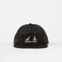 Quasi Brian Satin 5 Panel Snapback Cap - Black thumbnail