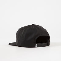 Quasi Brian Satin 5 Panel Snapback Cap - Black thumbnail