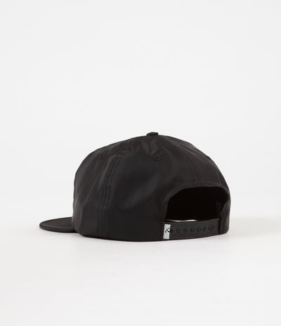 Quasi Brian Satin 5 Panel Snapback Cap - Black