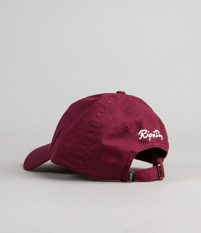 Rip N Dip Castanza Six Panel Cap - Burgundy