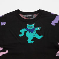 Rip N Dip Dancing Nerm Knit Crewneck Sweatshirt - Black thumbnail