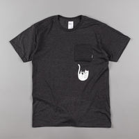 Rip N Dip Falling For Nermal Pocket T-Shirt - Charcoal Heather thumbnail