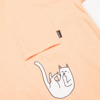 Rip N Dip Falling For Nermal Pocket T-Shirt - Peach thumbnail