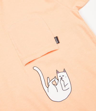 Rip N Dip Falling For Nermal Pocket T-Shirt - Peach