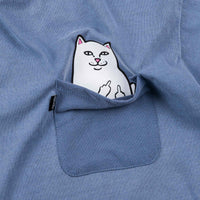 Rip N Dip Lord Nermal Pocket T-Shirt - Blue Mineral Wash thumbnail