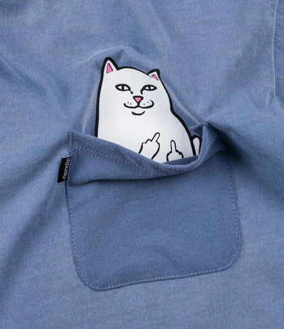 Rip N Dip Lord Nermal Pocket T-Shirt - Blue Mineral Wash