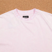 Rip N Dip MBN Jacquard Knit Neck T-Shirt - Pink Mineral Wash thumbnail