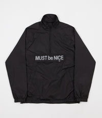 Rip N Dip Must Be Nice Half Zip Anorak Jacket - Black / 3M