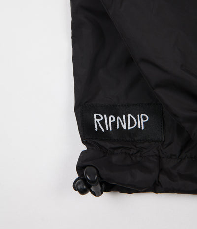 Rip N Dip Must Be Nice Half Zip Anorak Jacket - Black / 3M