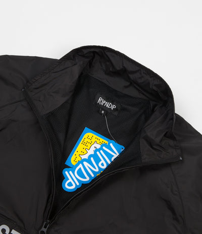 Rip N Dip Must Be Nice Half Zip Anorak Jacket - Black / 3M