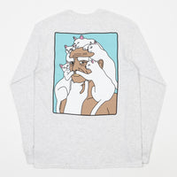 Rip N Dip Nerm Beard Long Sleeve T-Shirt - White Speckle thumbnail