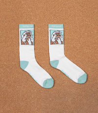 Rip N Dip Nerm Beard Socks - White