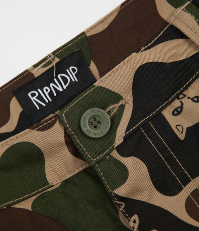 Rip N Dip Nermal Camo Cargo Trousers - Army Camo