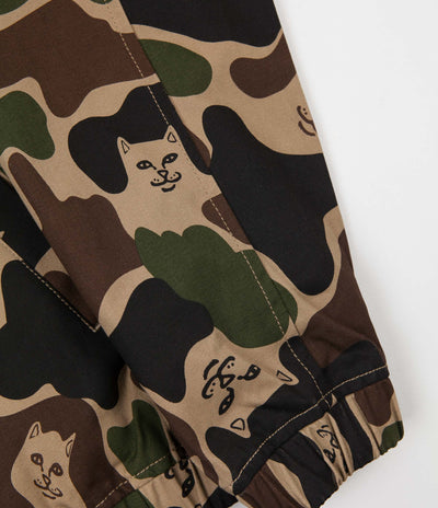 Rip N Dip Nermal Camo Coach Jacket - Army Camo