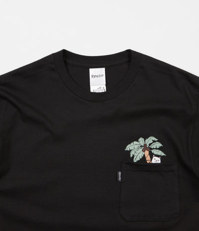 Rip N Dip Nermal Leaf T-Shirt - Black