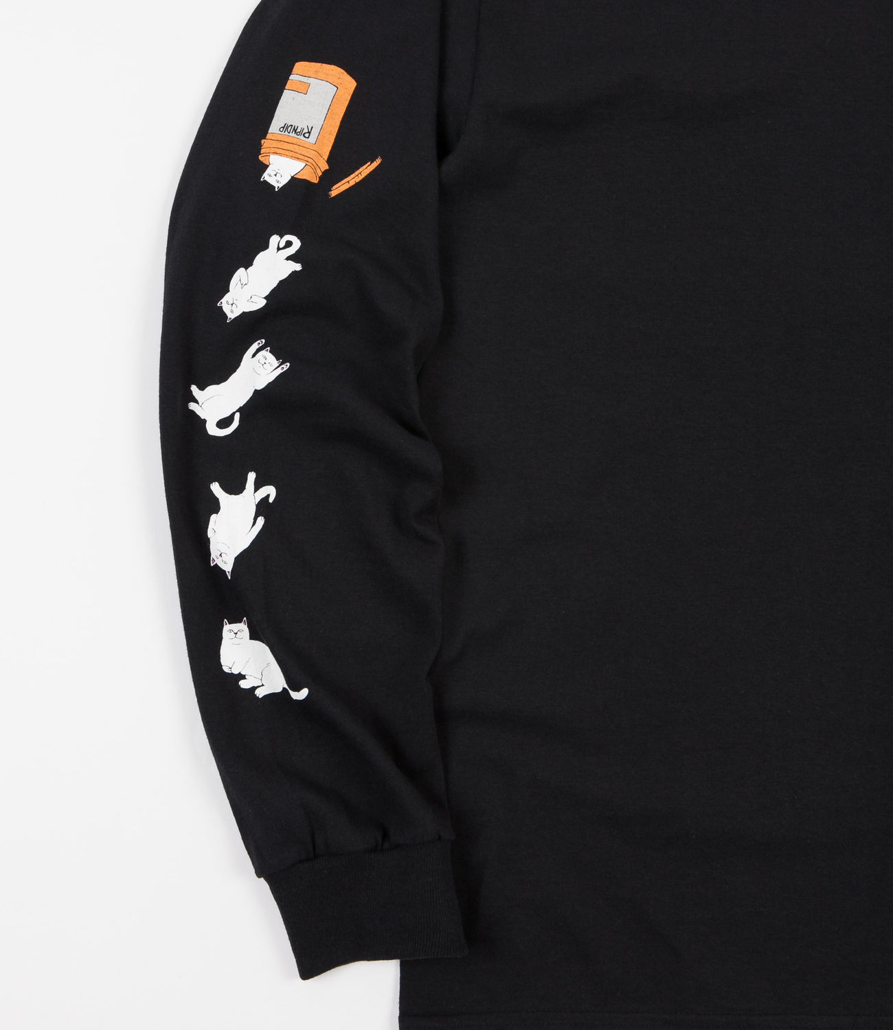 Rip N Dip Nermal Pills Long Sleeve T-Shirt - Black | Flatspot