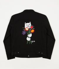 Rip N Dip Nermcasso Flower Denim Jacket - Black