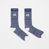 Rip N Dip Peeking Nermal Socks - Navy thumbnail