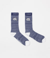 Rip N Dip Peeking Nermal Socks - Navy