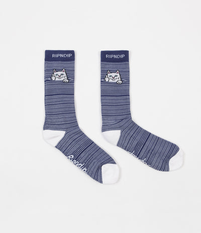 Rip N Dip Peeking Nermal Socks - Navy