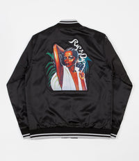 Rip N Dip Share Some Love Satin Jacket - Black