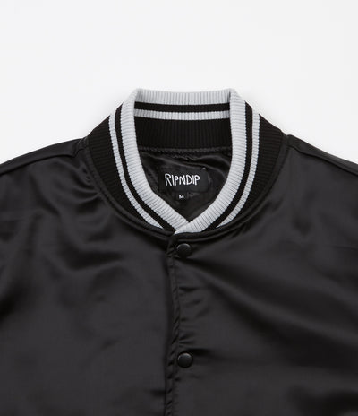 Rip N Dip Share Some Love Satin Jacket - Black