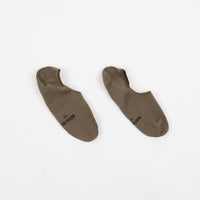 RoToTo High Gauge Invisible Socks - Olive thumbnail